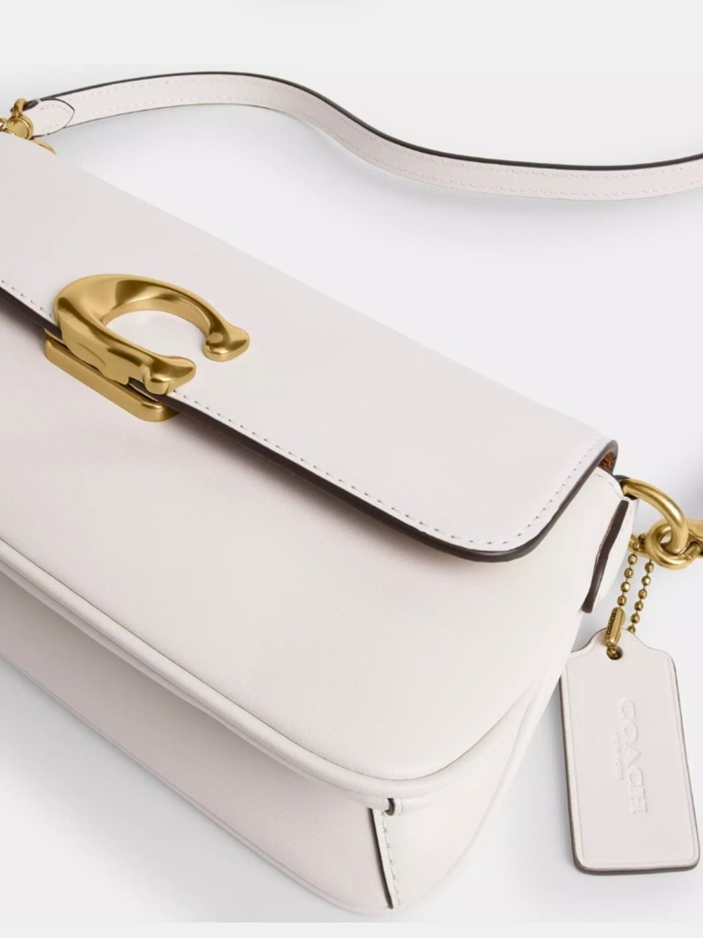 Coach Cream Jet Shoulder Bag in Chalk(FREE COACH SHIRT GWP) - Picture 2 of 15